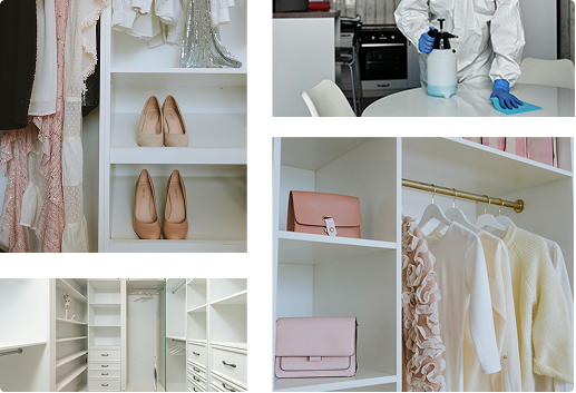 Closet organization and cleaning services
